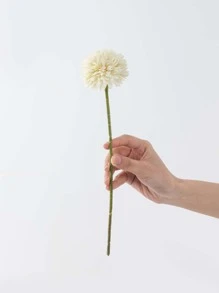 5PCS/10PCS/20pcs 人造球、菊花、绣花球花束、家居花瓶装饰、餐厅、卧室、插花、婚礼、新娘手捧花、腕花、胸花 DIY 材料、生日派对装饰材料、情人节礼物和新年礼物 - 米色 - 查看 6