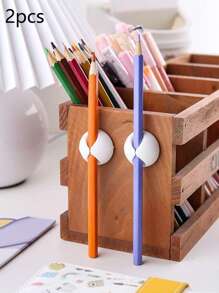 Organize Your Desktop With These 2 Packs Desktop Cable Managers! Cable Clips Cord Holder Phone Cable Organizer - White - View 4