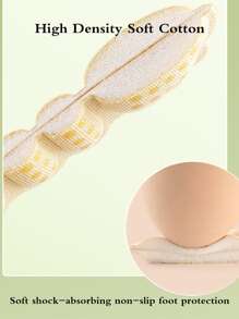 Anti Drop Heel Patch On The Back Heel, Stylish Shoe Inserts For Pumps - Apricot - View 6