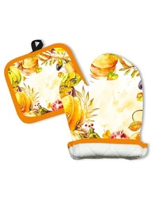 Guantes resistentes al calor con Set - Dorado - Ver 8