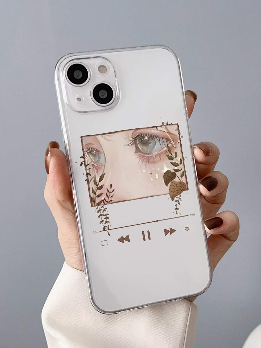 眼睛圖案透明手機殼 - 彩色 - 查看 1