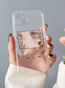 眼睛圖案透明手機殼 - 彩色 - 查看 2