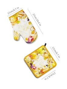 Guantes resistentes al calor con Set - Dorado - Ver 7