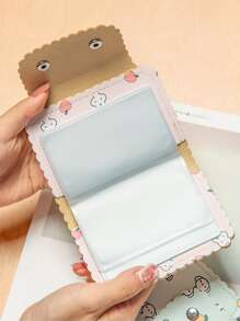 1 Phim Hoạt Hình Đồ Họa Album Ảnh Sáng Tạo Di Động Đa Năng Thẻ Hình Ảnh Dành Cho Thẻ, Lưu Trữ Ảnh - Màu Hồng baby - Xem 5