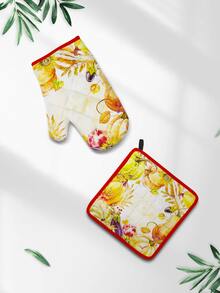 Guantes resistentes al calor con Set - Dorado - Ver 10