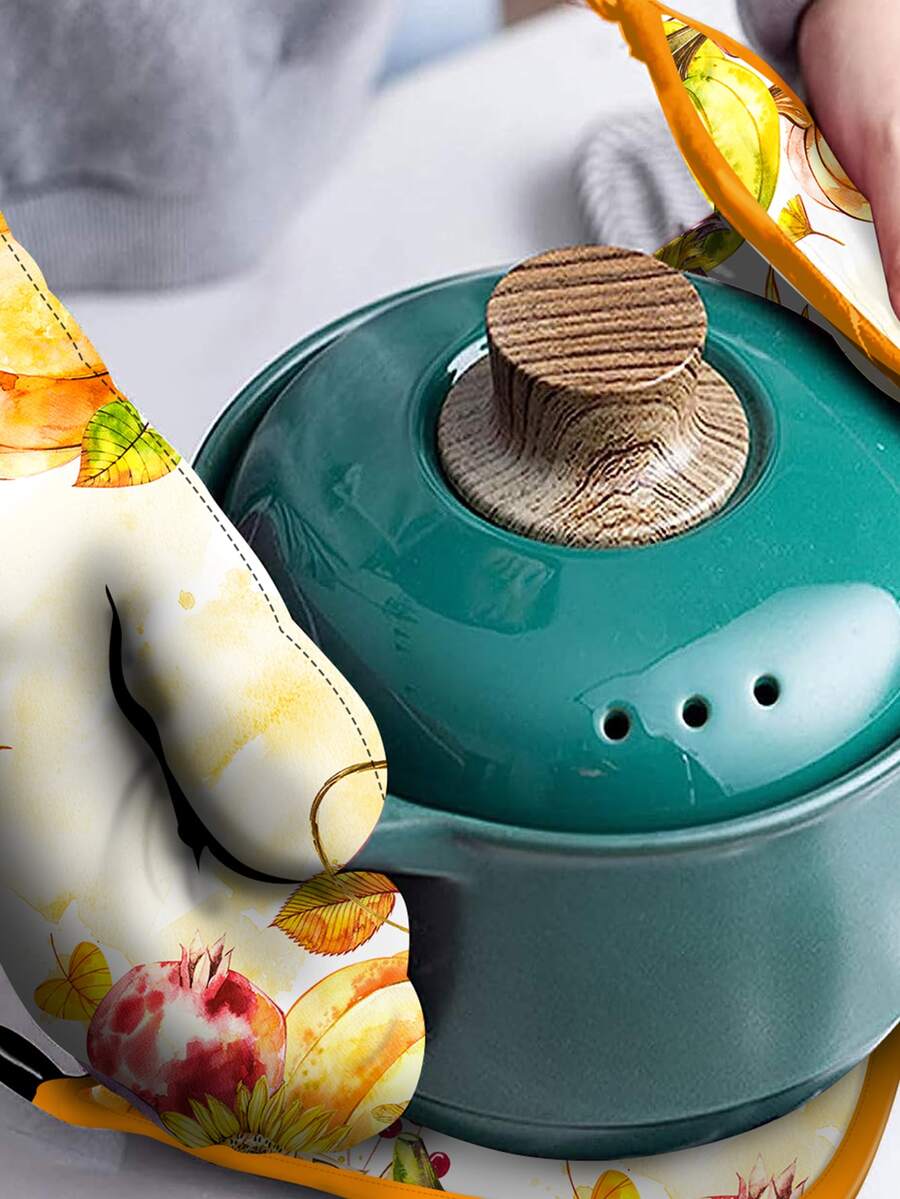 Guantes resistentes al calor con Set - Dorado - Ver 1