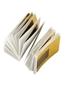 100 Pcs Nail Forms for Acrylic/Polygel Nails, Nail Extension Forms Guide Stickers Nail Paper Forms for DIY Nail Art Tips - Gold - View 8