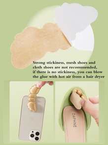 Anti Drop Heel Patch On The Back Heel, Stylish Shoe Inserts For Pumps - Apricot - View 5