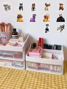 60入組/包狗狗表情貼紙、涂鴉貼紙,適用於裝飾行李、筆、吉他和筆記本,防水 - 彩色 - 查看 6