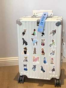 60入組/包狗狗表情貼紙、涂鴉貼紙,適用於裝飾行李、筆、吉他和筆記本,防水 - 彩色 - 查看 4