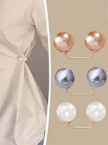 3 pièces Accessoire de taille élégant avec faux perles, anti-lumière, pour femmes, pour la vie quotidienne, l'été, l'école, l'automne, Halloween