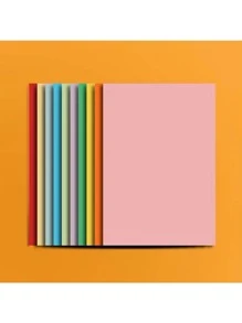 50 Piezas/paquete Papel Cartón De Colores Para Manualidades, Impresión - Multicolor - Ver 5