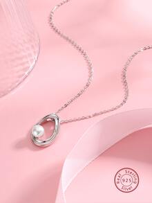 1條時尚優雅的s925純銀項鍊,適合女性日常佩戴