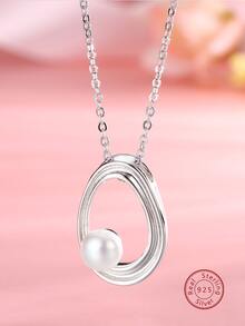 1條時尚優雅的s925純銀項鍊,適合女性日常佩戴