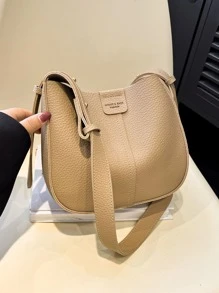 Túi Crossbody Nữ màu trơn Có thể điều chỉnh được Thanh lịch - Màu Khaki - Xem 6