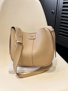 Túi Crossbody Nữ màu trơn Có thể điều chỉnh được Thanh lịch - Màu Khaki - Xem 7