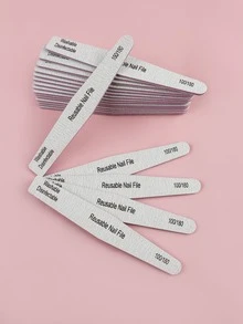 25入組100/180砂紙指甲修整拋光器,專業雙面磨光紙指甲工具,適用於壓克力指甲、家庭和美甲沙龍,削釘藝術工具 - 彩色 - 查看 5