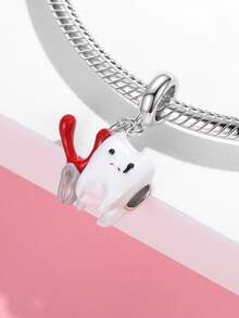 女王牙吊墜釘珠925純銀鉗吊墜適用於項鍊手鍊適合女士女孩