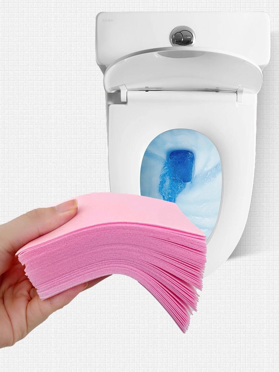 50pcs Disposable Effective Toilet Cleaning Tablets, Household Toilet Deodorant Cleaner With Fresh Scent