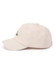 Hombres 1 pieza protección solar para vida diaria con estampado de letra y dibujos animados - Beis - Ver 3