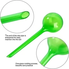 6入組植物自動澆水裝置,自動澆水系統,pvc澆水滴灌球型擠壓灌溉器,適用於花園 - 綠色 - 查看 3