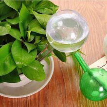 6入組植物自動澆水裝置,自動澆水系統,pvc澆水滴灌球型擠壓灌溉器,適用於花園 - 綠色 - 查看 4