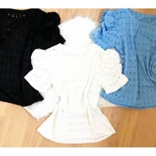 Women Blouses - 黑色 - 查看 3