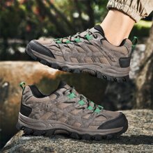 Men's Outdoor Mesh Hiking Shoes - Brown - View 4