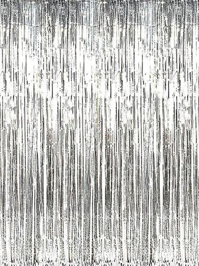 1/2/3/4/5/6pcs Photo Booth Backdrop Metallic Tinsel Foil Fringe Curtains Background For Birthday Wedding Party Christmas Decorations,Christmas