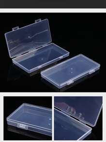 Pp Material Rectangular Transparent Plastic Box, Storage Box For Fishing Tackle, Stationery, With Lock Buckle - Clear - View 7