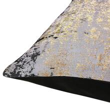 1pc Black And Gold Ombre Abstract Texture Cushion Cover, Decorative Jacquard Throw Pillow Case For Sofa, Living Room - black gold - View 5