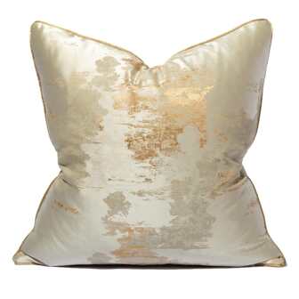1個豪華風金箔印花枕套,無填充物