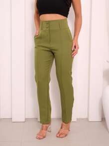 Women Pants - xanh quân đội - Xem 4
