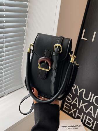 迷你時尚簡約翻蓋手提包