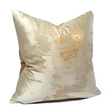 1pc Luxury Chinese Style Pillowcase With Gold Foil Stamp Design, No Filling - Gold - View 5