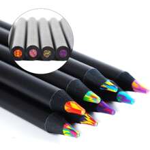 8入組大漸變彩虹鉛筆蠟筆顏色鉛筆套裝適用於兒童&成年人多彩鉛筆理想適用於繪畫素描,染色鉛筆適用於成年人初學者兒童染色藝術用品 - 彩色 - 查看 1