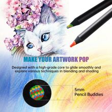 8入組大漸變彩虹鉛筆蠟筆顏色鉛筆套裝適用於兒童&成年人多彩鉛筆理想適用於繪畫素描,染色鉛筆適用於成年人初學者兒童染色藝術用品 - 彩色 - 查看 6