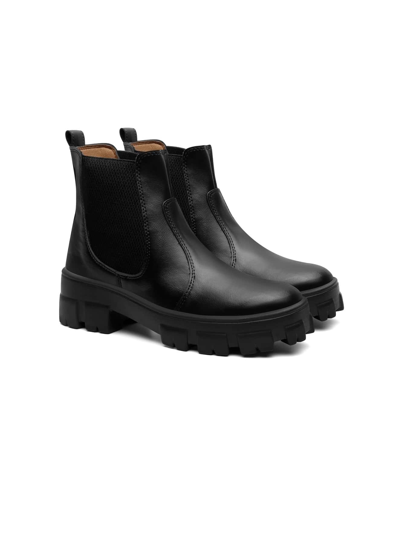 Women Fashion Boots - 黑色 - 查看 1
