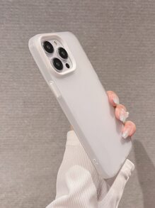 简单磨砂硬质亚克力保护壳适用于 17 Pro Max/17 Pro/17 Air/17/16/16 Pro Max/16 Plus/16 Pro/16E/15/15 Pro Max/15 Pro/15 Plus/11/12/13/14 Pro Max/XS/XR/11 Pro/11 Pro Max/12 Pro/12 Pro Max/13 Pro/13 Pro Max/14 Pro/14 Pro Max - 白色 - 查看 5