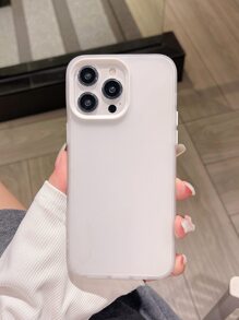 简单磨砂硬质亚克力保护壳适用于 17 Pro Max/17 Pro/17 Air/17/16/16 Pro Max/16 Plus/16 Pro/16E/15/15 Pro Max/15 Pro/15 Plus/11/12/13/14 Pro Max/XS/XR/11 Pro/11 Pro Max/12 Pro/12 Pro Max/13 Pro/13 Pro Max/14 Pro/14 Pro Max - 白色 - 查看 8