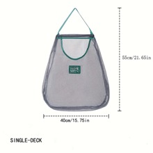 3 Pièces Sac De Rangement En Maille Réutilisable À Suspendre Au Mur, Sac En Maille Solide Et Durable Pour Les Fruits Et Les Légumes, Panier À Fruits Suspendu Lavable Et Écologique Pour L'ail, Les Pommes De Terre, Les Oignons Ou L'organisation Du Garde-manger