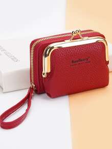 Multifunction Small Coin Zipper Pouch Wallet For Lightweight Portable Card ID Card White-Collar Workers For Female For Holiday For Anniversary For Birthday Gift Accessories Gift Wristlet Wallet Wristlet Wallet Card Holder Wallet Business Card Holder Credit Card Holder Women For Women Wallet Mini Wallet Purse Wallet Card Wallet