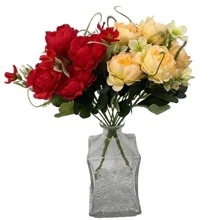 Artificial Rich Peony Flower--4759 - 紅色 - 查看 1