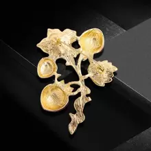 Fruits Design Strawberry Shape Brooch/pin With Rhinestones Decoration, For Ladies' Delicate Style - Red - View 2