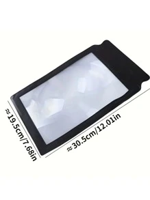 1入組老年人閱讀放大鏡,便攜式平板全頁放大鏡 - 無色 - 查看 2