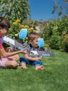 Pistola de juguete amarillo agua cuenta huevo adecuado para exterior jugar - Amarillo - Ver 8