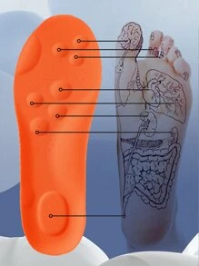 High Elastic Latex Insoles, Shock-Absorbing And Cushioning, Arch Support Sports Shoe Insoles, Breathable
