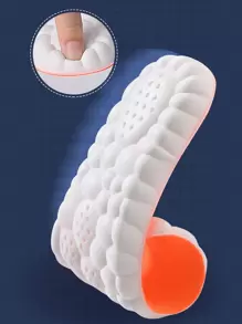 High Elastic Latex Insoles, Shock-Absorbing And Cushioning, Arch Support Sports Shoe Insoles, Breathable