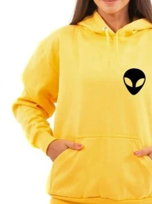 Men Sweatshirts - 黃色 - 查看 2