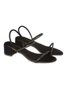 Women Heeled Sandals - màu đen - Xem 3